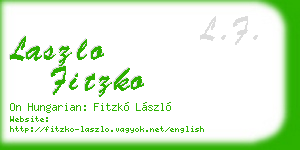 laszlo fitzko business card